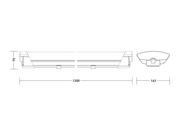 STEINEL RS PRO 5500 SC mit Bewegungsmelder - 4000K, 5-adrige Durchverdrahtung